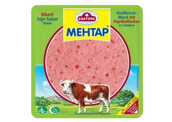 Bild von Egetürk Mehtap Biberli Sığır Salam 150g