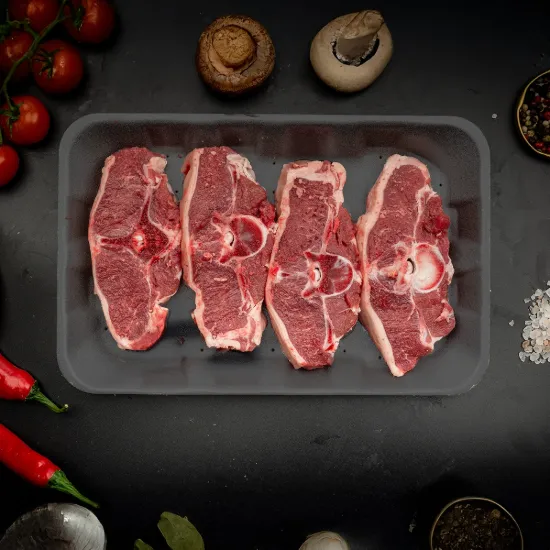 Bild von Lammrücken in Scheiben