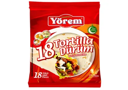 Bild von Yörem Weizentortilla 18 Stück Ø25cm 1500g