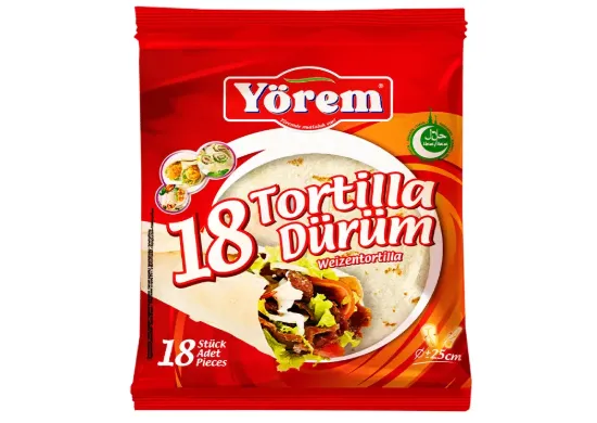 Bild von Yörem Weizentortilla 18 Stück Ø25cm 1500g