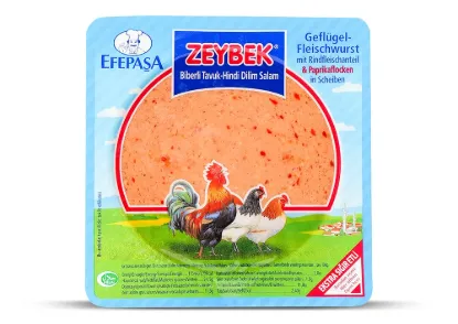 Bild von Efepaşa Zeybek Biberli Tavuk-Hindi Dilim Salam 200g