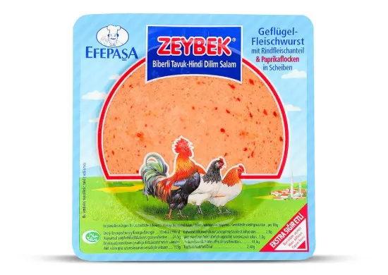 Bild von Efepaşa Zeybek Biberli Tavuk-Hindi Dilim Salam 200g