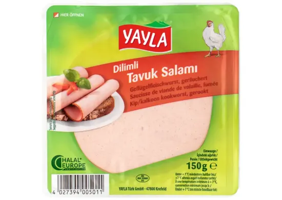 Bild von Yayla Dilimli Tavuk Salami 150g