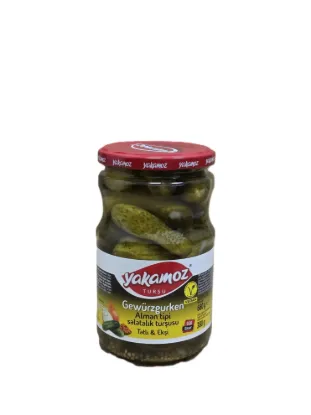 Bild von Yakamoz Gewürzgurken (Alman Tipi) 680g (Abtropfgewicht 380g)