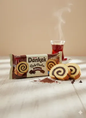 Bild von Ülker Dankek Rulo Pasta Çikolatalı