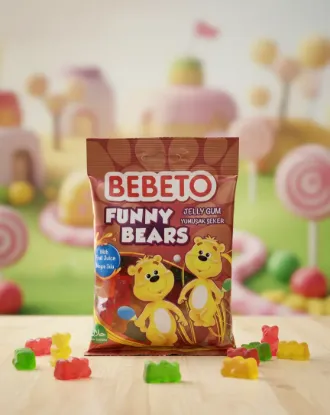 Bild von Bebeto Funny Bears Jelly Gum 80g