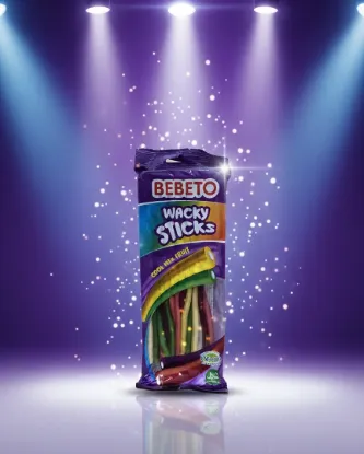 Bild von Bebeto Wacky Sticks Cool Mix Fruit 180g