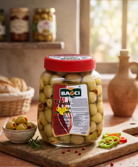 Bild von Bagci Biberli Yeşil Zeytin 700g