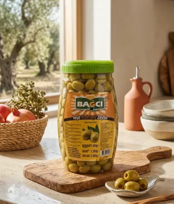 Bild von Bagci Yeşil Kokteyl Zeytin 1500g (Netto 2350g / Brutto 2500g)