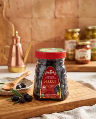 Bild von Köysefası Select Schwarze Oliven 450g