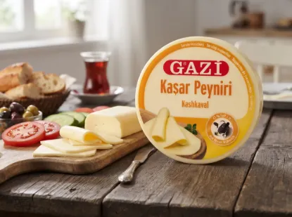 Bild von Gazi Kashkaval 250g 45% Fett Schnittkäse Kasar Peynir