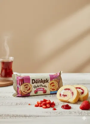 Bild von Ülker Dankek Rulo Pasta Çilekli