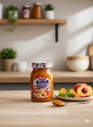 Bild von Sera Pfirsich Fruchtaufstrich 370 g