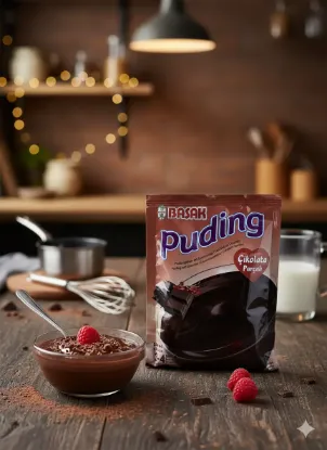 Bild von Basak Schokoladenpudding mit Stückchen 105g