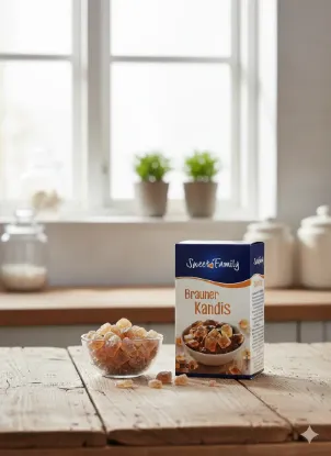 Bild von Sweet Family Brown Rock Candy 500g