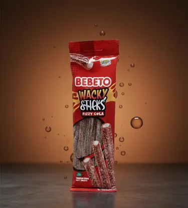 Bild von Bebeto Wacky Sticks Fizzy Cola 180g