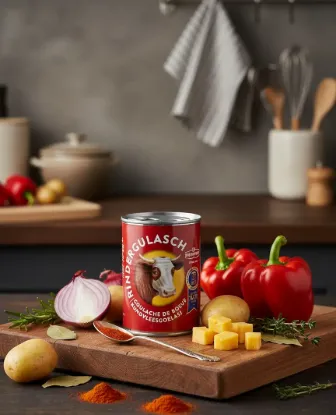 Bild von Podravka Rindergulasch 400 g (Dose)